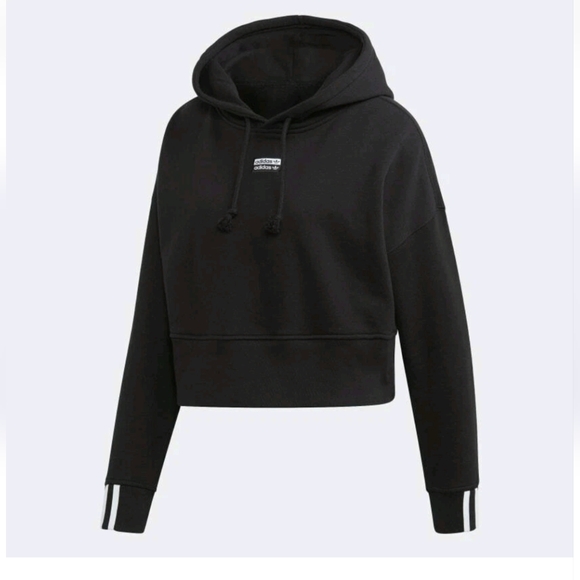 adidas Tops - Adidas Originals Women's Vocal Cropped Hoodie Black XS